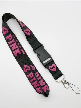 VS PINK Lanyard Flashlight U Disk Keychain Mobile Phone Rope Lobster Buckle